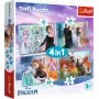 TREFL PUZZLE Pusle - 4in1 (12, 15, 20, 24) - The Amazing World of Frozen - Trefl 34381