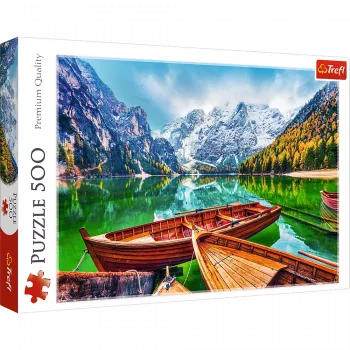 TREFL PUZZLE Puzzle – 500 – Lake Braies, Itaalia Trefl 37486
