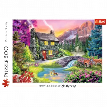 TREFL PUZZLE Pusle – 500 tk – Mäeidüll Trefl 37325