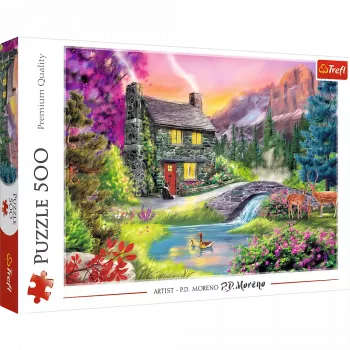TREFL PUZZLE Pusle – 500 tk – Mäeidüll Trefl 37325