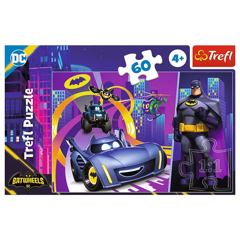 TREFL PUZZLE Pusle - 60 - Batman ja tema sõidukid
