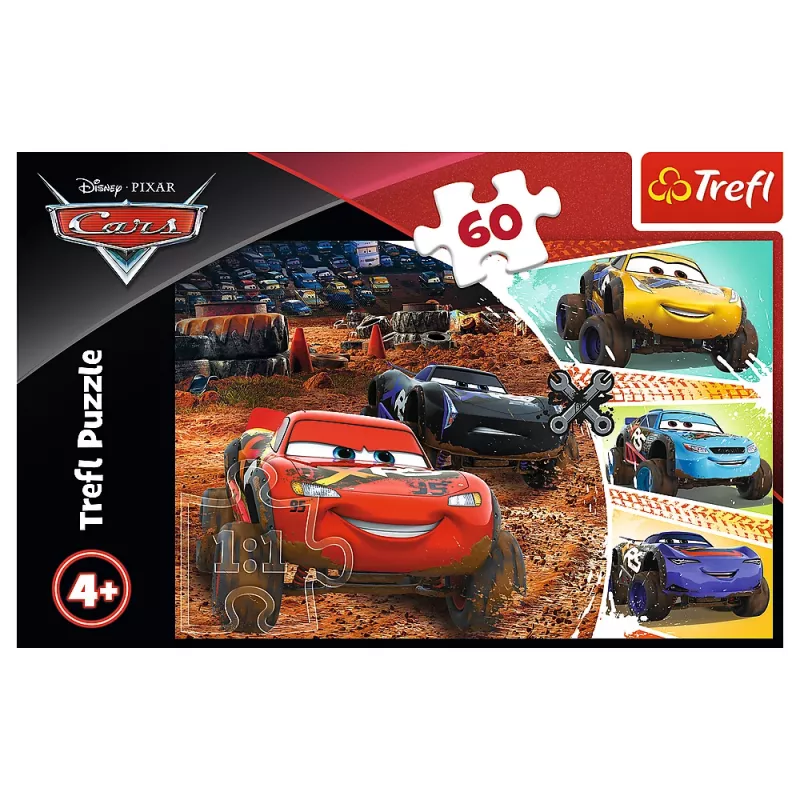 TREFL PUZZLE Pusle - 60 - Välk McQueen sõpradega - Disney Cars 3 17327
