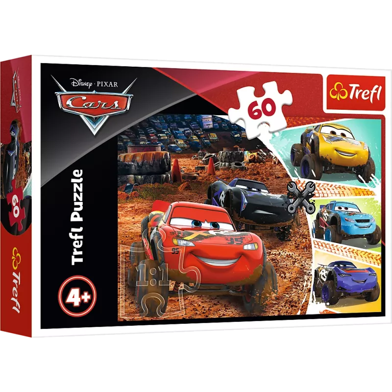 TREFL PUZZLE Pusle - 60 - Välk McQueen sõpradega - Disney Cars 3 17327