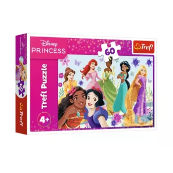 TREFL PUZZLE Pusle – 60 – Printsessid Tegutsemas – Disney Printsess – Trefl 17409