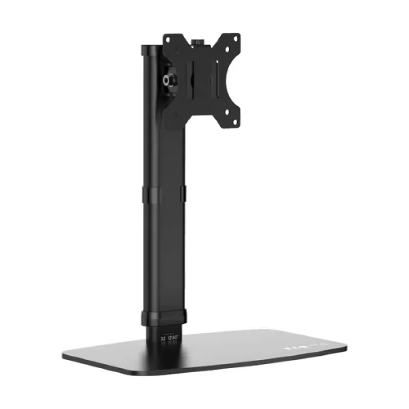 Tripp Single-Display Monitor Stand - Height Adjustable, 17 to 27 Monitors - Mounting Kit - for Monitor - Steel - Black - Screen Size: 43.2-68.6 cm (17-27)