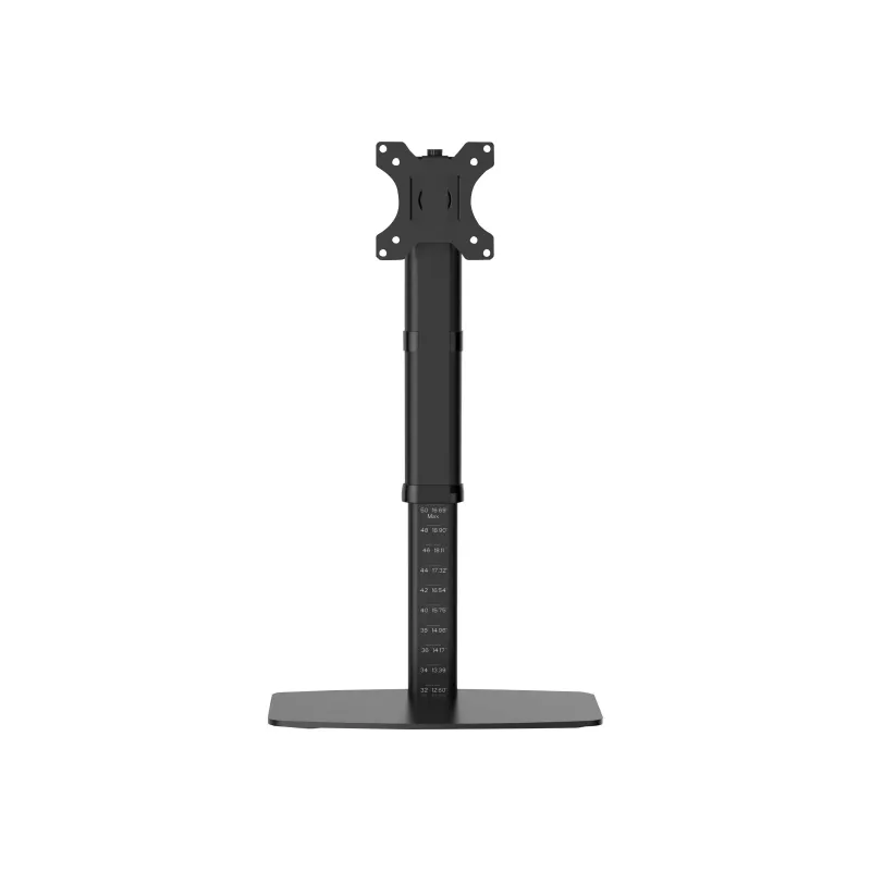 Tripp Single-Display Monitor Stand - Height Adjustable, 17 to 27 Monitors - Mounting Kit - for Monitor - Steel - Black - Screen Size: 43.2-68.6 cm (17-27)