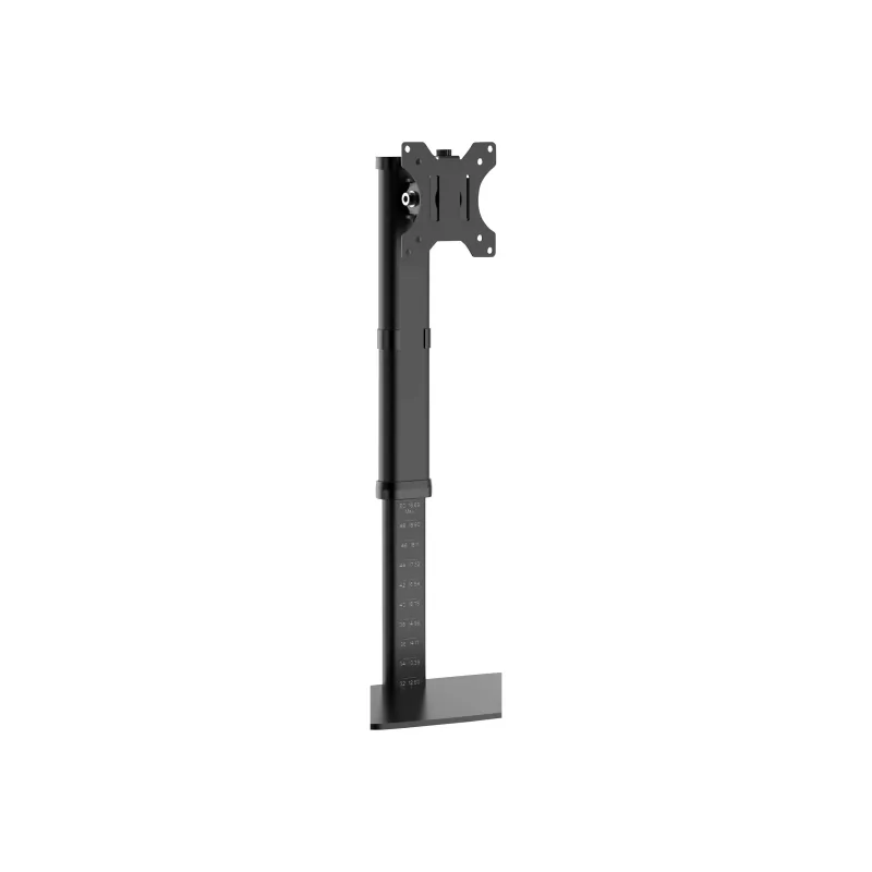 Tripp Single-Display Monitor Stand - Height Adjustable, 17 to 27 Monitors - Mounting Kit - for Monitor - Steel - Black - Screen Size: 43.2-68.6 cm (17-27)