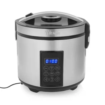 Tristar RK-6138 Digitaalne riisi- ja aurukeedukauss, 1,5 L, 500 W, roostevaba teras ja plast, must