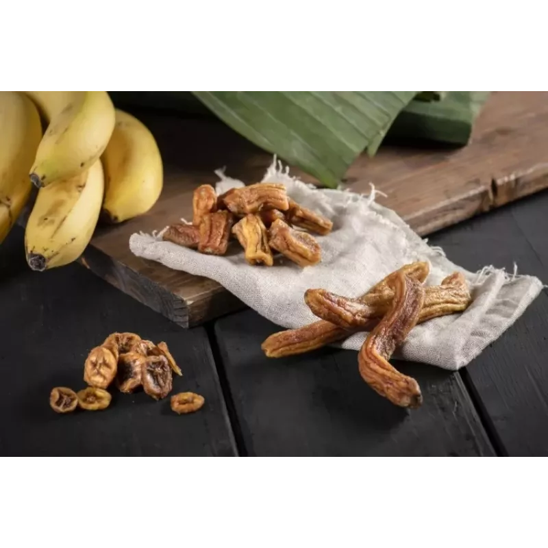 Tropicks Dried Banana 100 g – Krõbedad magusad banaanilaastud kookosõli ja meega
