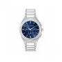 Trussardi meeste T-Light kvartskell R2453156004 44mm sinise numbrilaual ja hõbedase Milano silmkoelise rihmaga