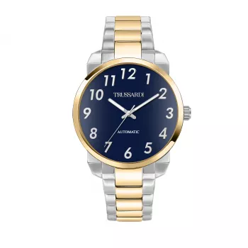 Trussardi meeste käekell R2423154001 40mm roostevabast terasest sinise numbrilaual kvarts