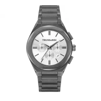 Trussardi meeste käekell R2453156003 44mm sinise numbrilaua ja nahkrihmaga