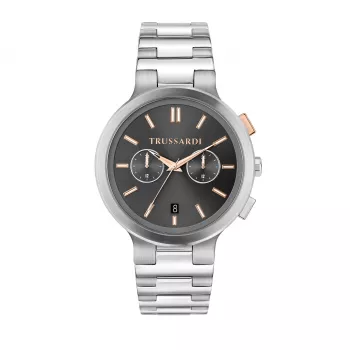 Trussardi meeste käekell R2453164005 43mm sinise numbrilaual ja sinise nahkrihmaga kvarts