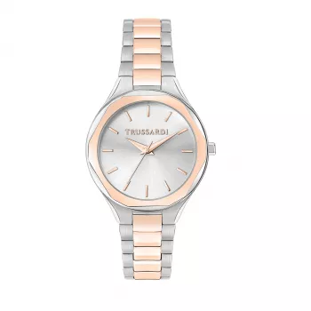 Trussardi T-Light naiste kvartskell R2453157504 32mm hõbedane roostevaba teras