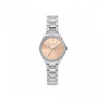 TRUSSARDI Women's T-Light Quartz Watch R2453151521 30mm Silver Stainless Steel Mesh