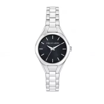 TRUSSARDI Naiste T-Light Kvartskell R2453157511 30mm Hõbedane Roostevaba Teras