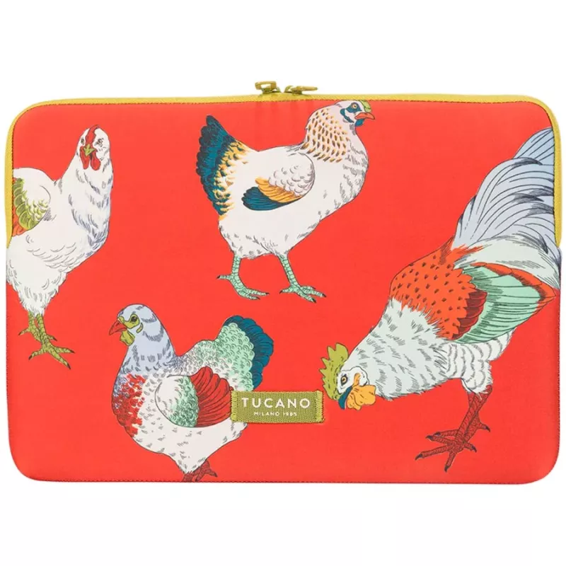 TUCANO SCHIZZO ümbris MacBook Air 15 tollisele / sülearvutitele 13-14 tolli, Fauna Galline oranž