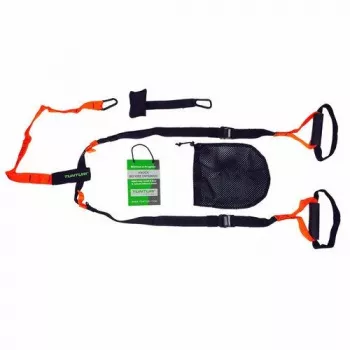 Tunturi 14TUSFU154 Suspension / Sling Trainer – reguleeritavad keharaskuse rihmad ukseankruga, must/kollane
