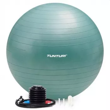 Tunturi võimlemispall pumbaga, 90 cm, purunemiskindel, petrol