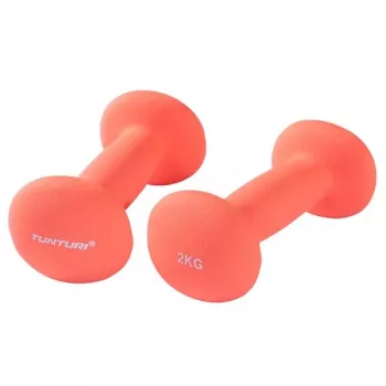 Tunturi neopreenhantlid 2 kg paar punane