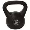 Tunturi PE Kettlebell 12kg (Must) - Vastupidav jõutreeningu kettlebell