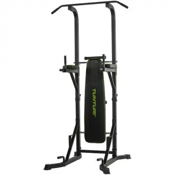 Tunturi PT60 Power Tower (17TSPT6000) - Multi-Grip Pull-Up & Dip Station for Home Strength Training