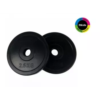 Tunturi kummikattega raskusplaadid 2,5 kg, paar
