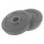 Tunturi raskusplaadid 2,5 kg (paar) – mustad malmist kettad 30 mm avaga
