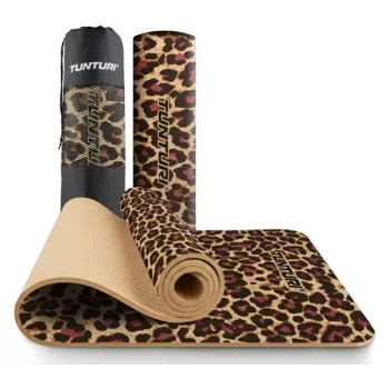 Tunturi joogamatt 8 mm leopardi muster