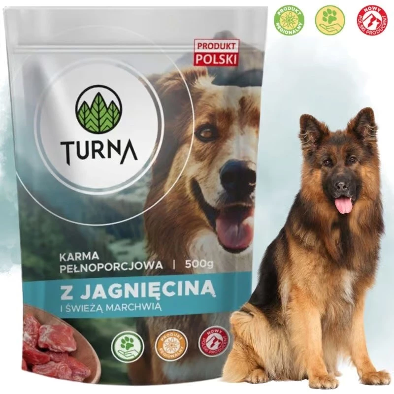 TURNA märg koeratoit lambalihaga – 500 g purk