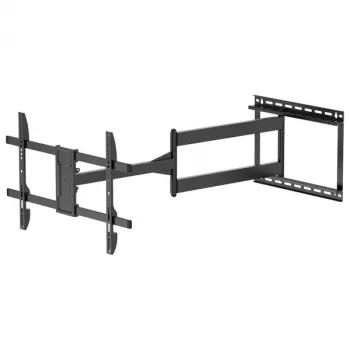 TV või monitori kinnitus BRATECK-LPA84-463XL Full-Motion liigendseinale kinnitus 43-100 tollistele ekraanidele, 75 kg kandevõime, VESA kuni 900x600 mm, mattmust