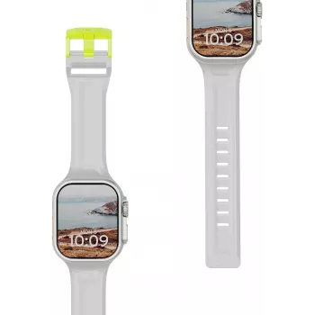 UAG Urban Armor Gear Scout rihm Apple Watch Ultra/44/45/46mm jaoks - Smoke/Active Neon 191488113B81