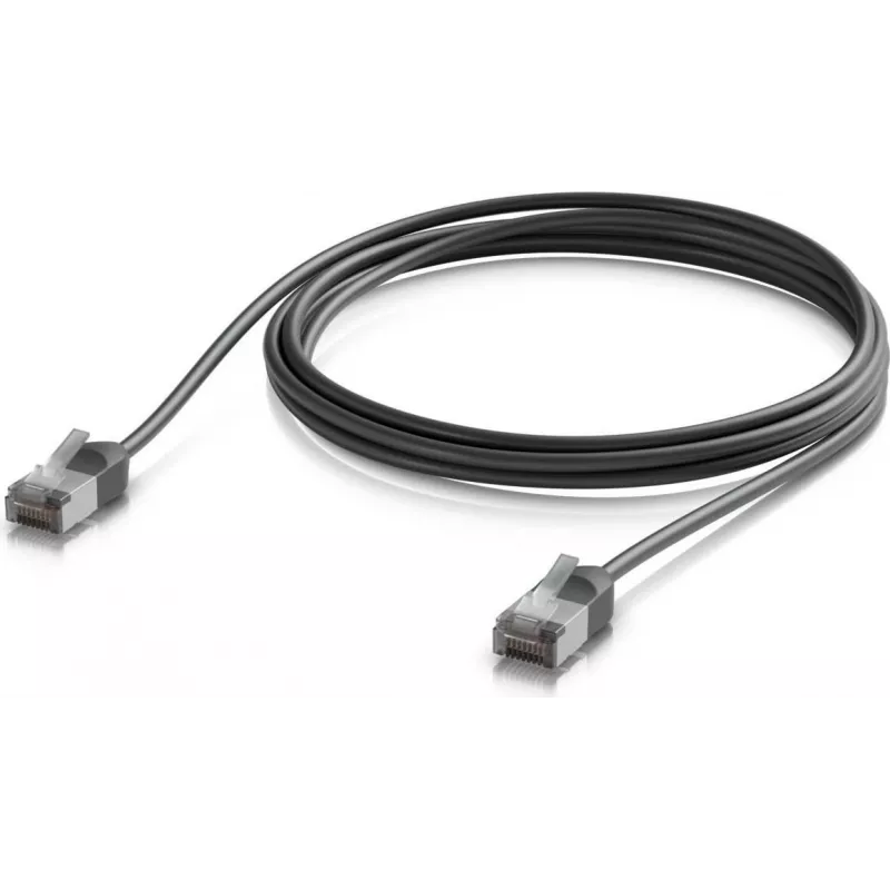 Ubiquiti üliõhuke vastupidav varjestatud USB-C kuni USB-C kaabel 2 m must 20Gbps 100W