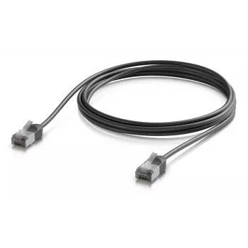 Ubiquiti üliõhuke vastupidav varjestatud USB-C kuni USB-C kaabel 2 m must 20Gbps 100W