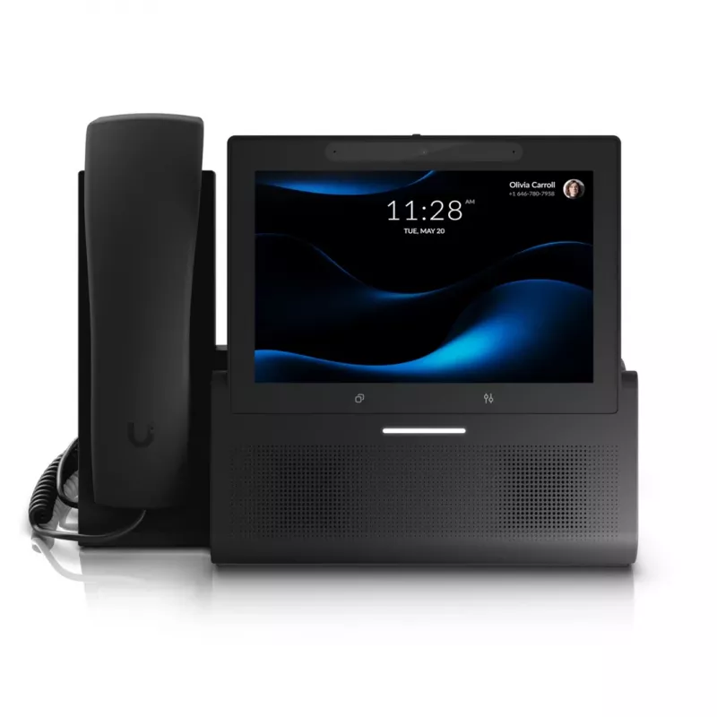 Ubiquiti UniFi Talk UTP-G3-Touch-Enterprise VoIP puuteekraaniga lauatelefon, must, Wi-Fi