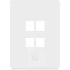 Ubiquiti Universal Keystone seinapaneel 4-port vertikaalne – puhas kohandatav viimistlus (UACC-WP-KEYSTONE-V-4P)
