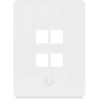 Ubiquiti Universal Keystone seinapaneel 4-port vertikaalne – puhas kohandatav viimistlus (UACC-WP-KEYSTONE-V-4P)