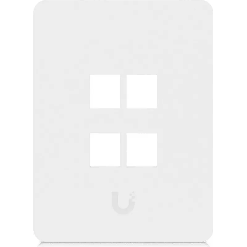 Ubiquiti Universal Keystone seinapaneel 4-port vertikaalne – puhas kohandatav viimistlus (UACC-WP-KEYSTONE-V-4P)