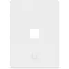 Ubiquiti Universal Keystone Wall Plate – Puhas kohandatav viimistlus, 1 port (valge)