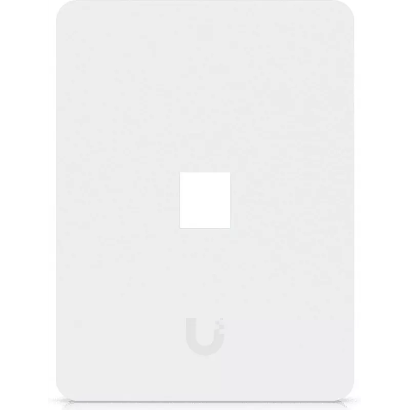Ubiquiti Universal Keystone Wall Plate – Puhas kohandatav viimistlus, 1 port (valge)