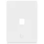 Ubiquiti Universal Keystone Wall Plate – Puhas kohandatav viimistlus, 1 port (valge)