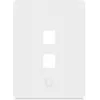 Ubiquiti universaalne keystone seinapaneel, puhas, kohandatav viimistlus, 2-port vertikaalne (UACC-WP-KEYSTONE-V-2P)
