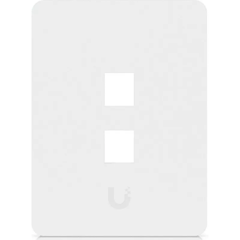 Ubiquiti universaalne keystone seinapaneel, puhas, kohandatav viimistlus, 2-port vertikaalne (UACC-WP-KEYSTONE-V-2P)