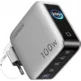 UGREEN 100W GaN Tech Nexode Pro 5-in-1 seinatavalaadija nutika ekraani ja puutejuhtimisega, 4x USB-C ja 1x USB-A, hall 65620