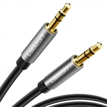 UGREEN 3,5mm AUX helikaabel 3m must