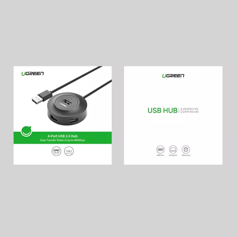 UGREEN 4-in-1 USB 2.0 Hub (20777) - Must