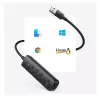 UGREEN 4-in-1 USB Hub 4x USB-A 3.0 PD DC 12V 0.25m Must (CM416 10915)