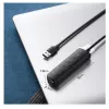 UGREEN 4-in-1 USB Hub 4x USB-A 3.0 PD DC 12V 0.25m Must (CM416 10915)