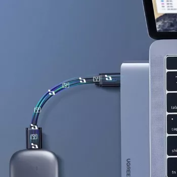 UGREEN 60559 USB-C dokkimisjaam 9-in-1 jaotur 4K HDMI, 3x USB 3.0, Gigabit Ethernet, SD/MicroSD, 100W PD, hõbedane