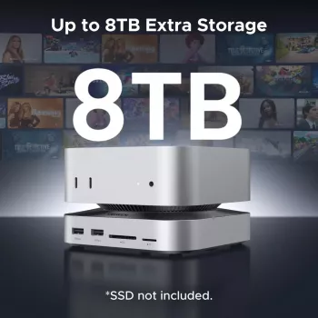 UGREEN 65487 USB-C 11-in-1 dokidokijaam Mac Mini M4/M4 Pro jaoks M.2 SSD korpusega, Space Grey